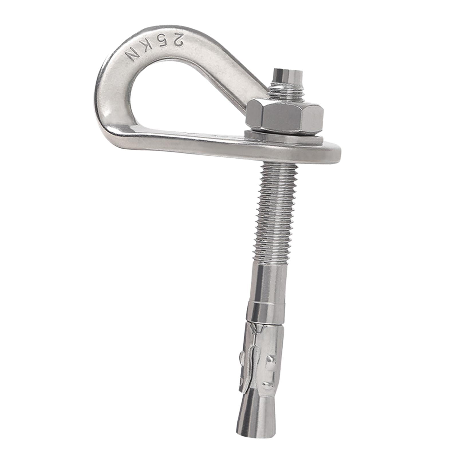 Magideal - Perno Y Suspensión De Anclaje Para Escalada En Roca, Placa De Anclaje De Acero Inoxidable De 25 Kn Piton Expansion Nail Bolt Hanger Hook Hardware Para