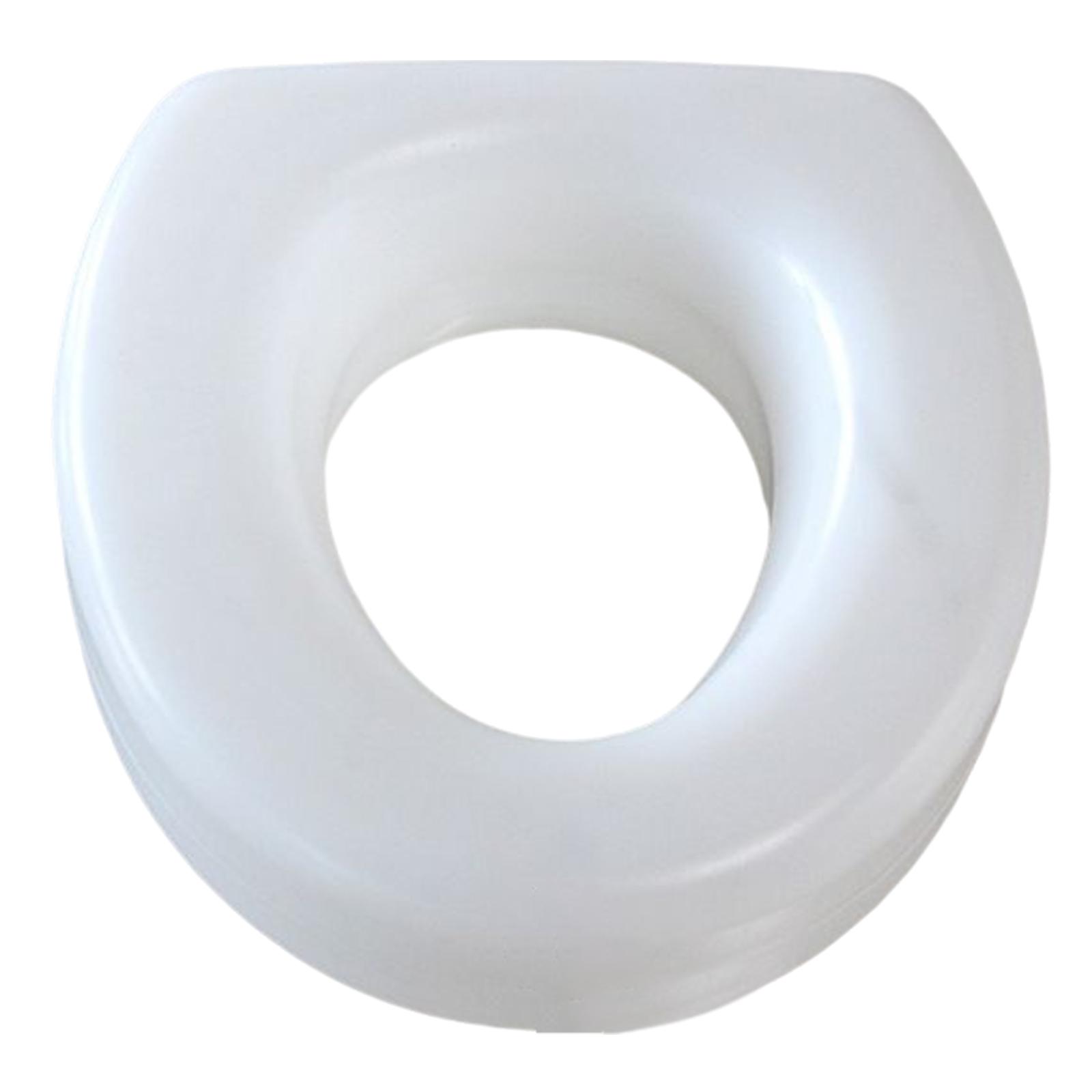 Ioensy - Asiento Inodoro Elevado Sin Herramientas Premium Para Minusválidos Blanco Ajustable