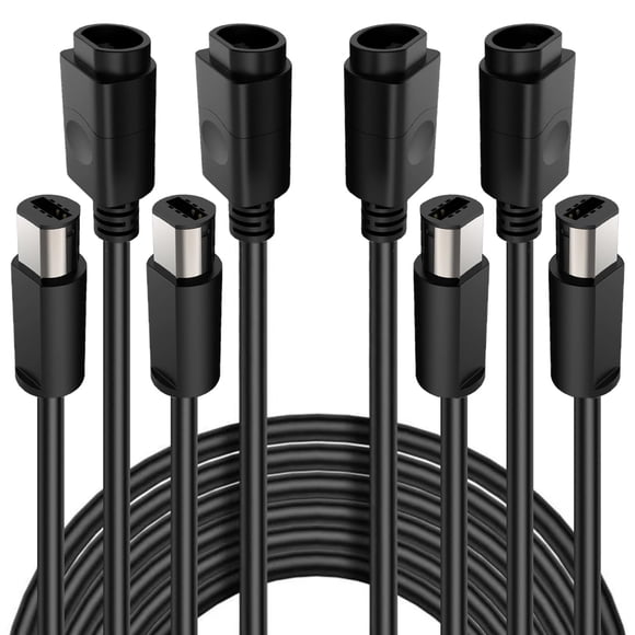 Cable de controlador Hyamass 4 piezas 2 m para Wii y GameCube