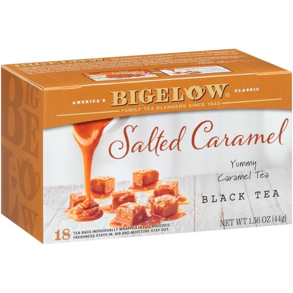 Tea Bigelow, caramelo salado, negro y cafeinado, 108 bolsas