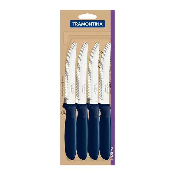 Set 12 Cuchillos Ipanema mango plástico 5"