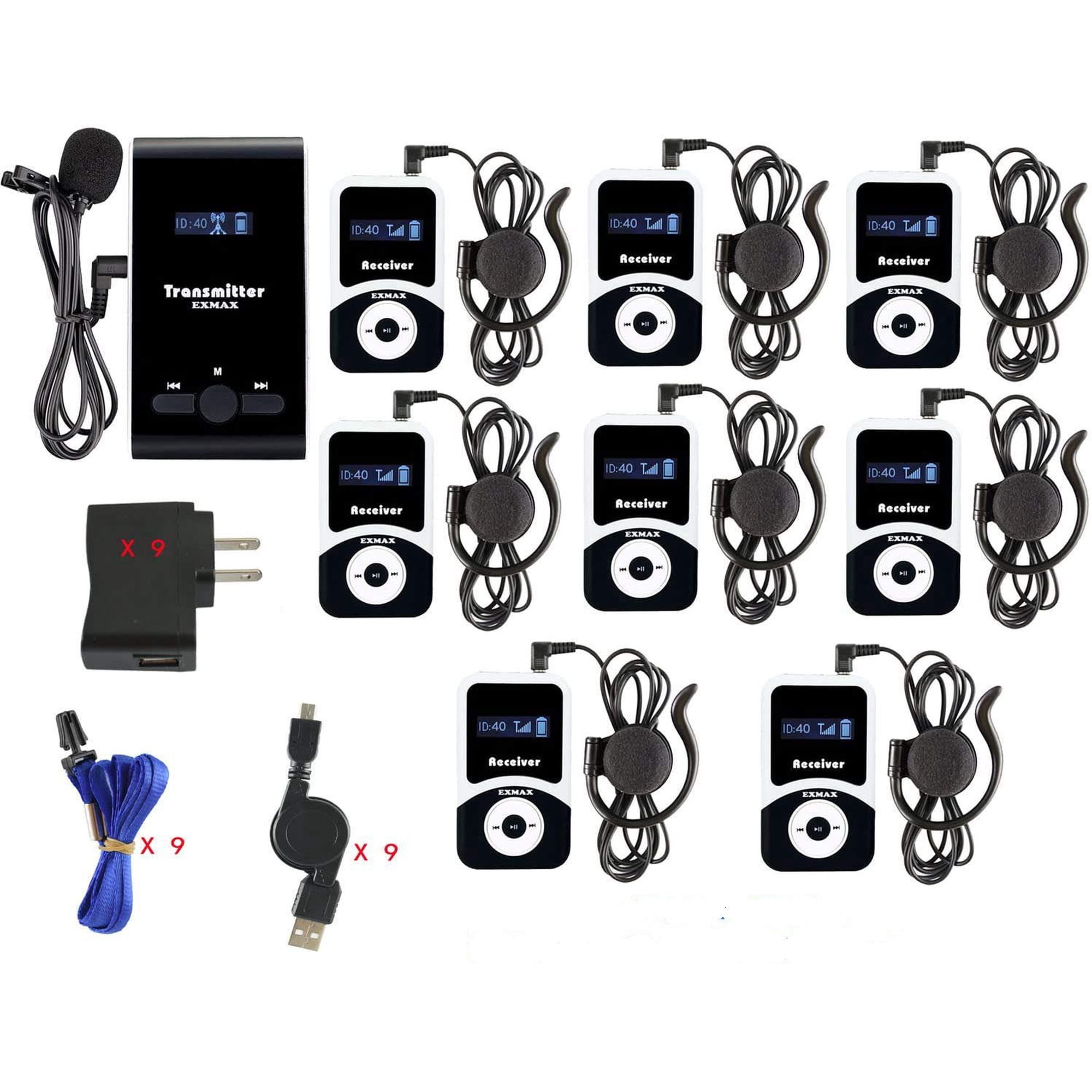 Sistema Inalámbrico De Guía Turístico Atg 100t De 110 V Rango De 20 A ...