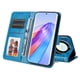 thumbnail image 4 of Funda tipo cartera FOXDOCK para Honor Magic 5 Lite , diseño girasol en relieve, cuero PU, cierre magnético, soporte y tarjetero, 4 of 5