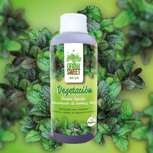 Grow Sweet - Vegetativo Fertilizante Orgánico 250 Ml Para Crecimiento Y Vigor