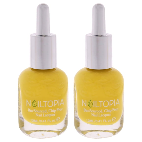 Esmalte de uñas Nailtopia Bio-Sourced Sol Glow 85% Bio, paquete de 2