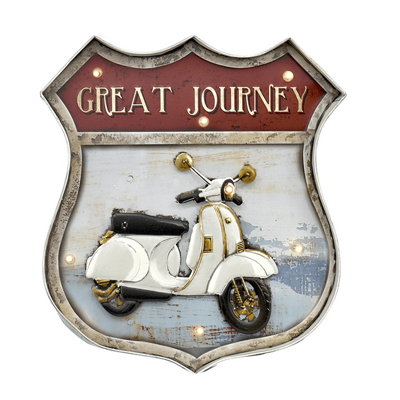 Letrero Vintage Led Great Journey