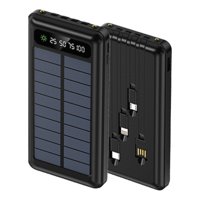 Batería Portátil Solar Power Bank 10.000 Mha Tecnolab Tl570B Color Negro