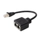 thumbnail image 3 of Lan Ethernet Splitter Negro A Adaptador De Red Computadora Uno A Dos, 3 of 5