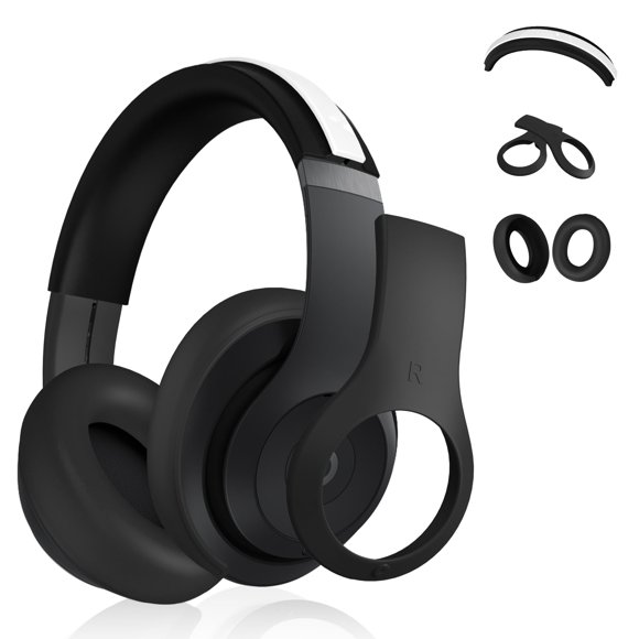 Funda de silicona 3 en 1 para Beats Studio Pro, antiarañazos, negra