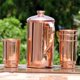 thumbnail image 3 of Set de jarra y vaso de cobre HealthGoods en cobre puro, 3 of 8