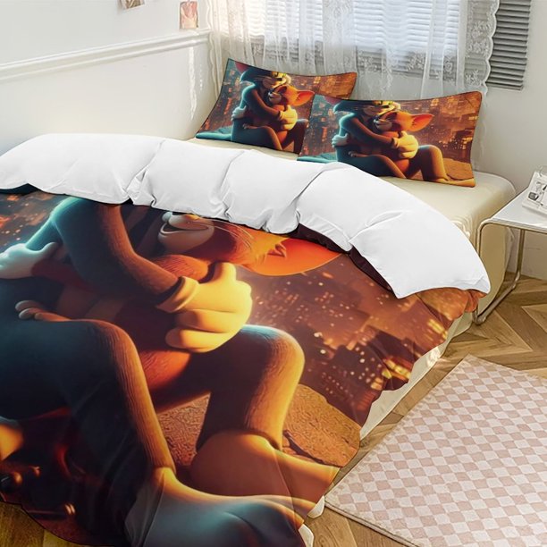 Tom And JerryCartoon Collection 3-Piece Comforter Set, Personalized Bedding Decor for Kids And Teens Bed Sheets