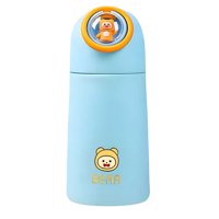 Estilodomus - Botella Infantil Kawaii Con Figura 3D – 380Ml - Bear