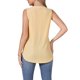 thumbnail image 3 of INSPIRE CHIC Camiseta de Verano para Mujer con Bordado de Ojales Sin Mangas Cuello en V Ajuste Suelto Ropa de Trabajo Casual 2XL Amarillo, 3 of 6