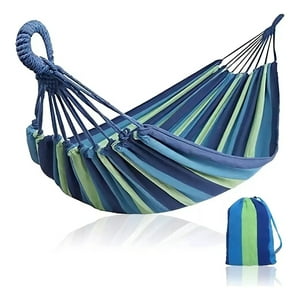 Max - Hamaca Camping 2 Plaza Colgante Azul