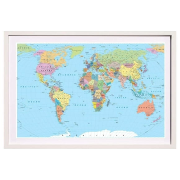 Mapa pineable color 50X50 CM
