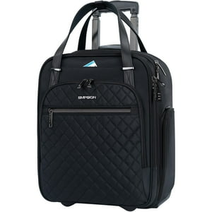 Bolsa De Mano Con Ruedas Empsign Para Debajo Del Asiento, 16 Pulgadas, Ligera, Negra
