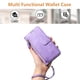 thumbnail image 3 of Funda Billetera Cremallera para Samsung Galaxy S21 Ultra 5G con Porta Tarjetas, Soporte y Correa Morado, 3 of 5