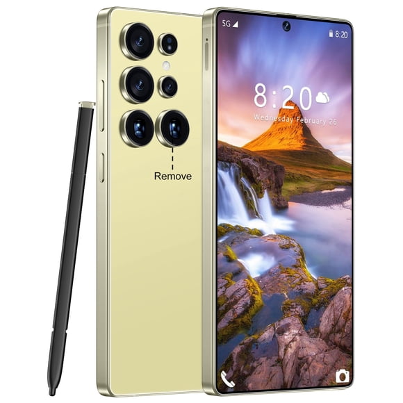 Celular Fadnou S25 Ultra 16+512GB 5G Android 14 Amarillo