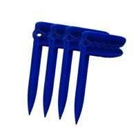 Magideal - 4 Piezas Estacas Para Toallas Grapas Para Suelo Pinzas De Manta Clips De Fijación Soportes Diseño Para Fijar Firmemente Adecuado Para Playa Pícnics Y Azul Oscuro
