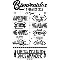 Rienda Libre Graphics - Frase Deco Bienvenidos A Nuestra Casa Fr‑11010