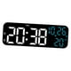 thumbnail image 1 of Reloj Despertador Digital Dst Moderno Reloj De Mesa Para Oficina Mesita De Noche Sala De Estar Blanco Azul, 1 of 3