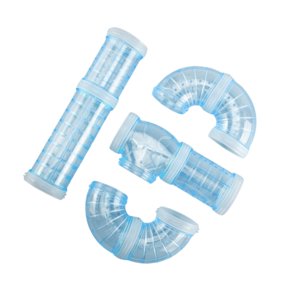 Ioensy - Juego De Tubos De Hámster Diy 8 Piezas Juguetes De Ejercicio De Hámster Para Accesorios De Jaula De Hámster Azul