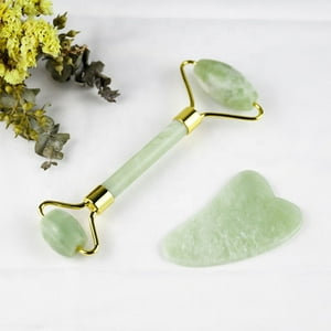 Color Lab - Skin Care Jade Y Guasha Verde Agua - Rodillo Para El Cuidado Facial