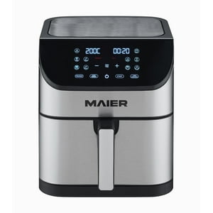 Freidora De Aire Digital Xl 8 Litros Maier Versa 8 Plateado