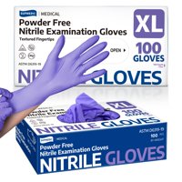 Guantes De Examen De Nitrilo Supmedic Skf De 3,5 Mm Sin Polvo, 100 Unidades