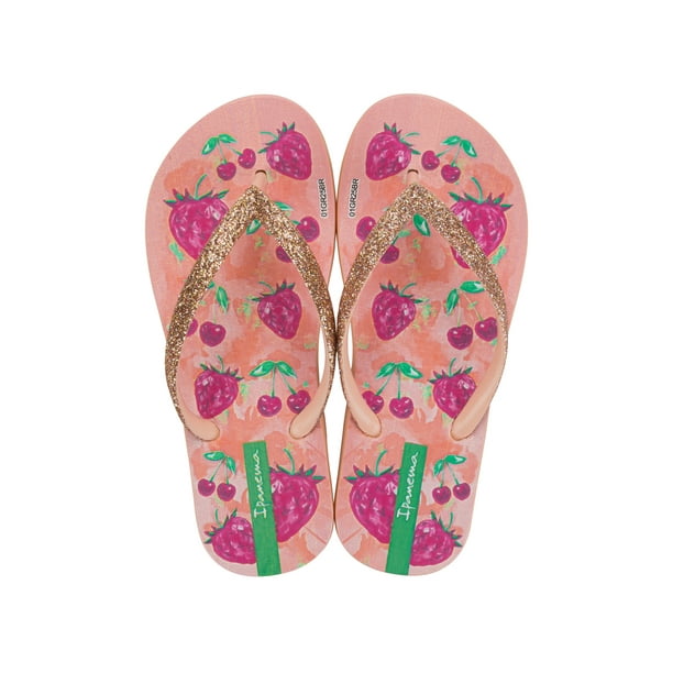 Sandalia Infantil Beige/Rosa Garden Shine Ipanema