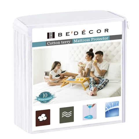 Protector De Colchón Bedecor Queen Impermeable De 23 A 46 Cm De Profundidad