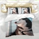 thumbnail image 5 of Husky Siberiano Conjunto de sábanas temático, trío de piezas, cómodo y amigable con la piel, diseño único, regalo de decoración para el hogar para familiares, amigos y fans, 90 cm * 190 cm, 5 of 6