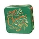 thumbnail image 4 of Caja De Galletas Navideñas Con Forma De Lata De Hierro Con Dibujos Animados Para Fiestas De Año Nuevo, Vacaciones, Color Verde FELIZ, 4 of 5