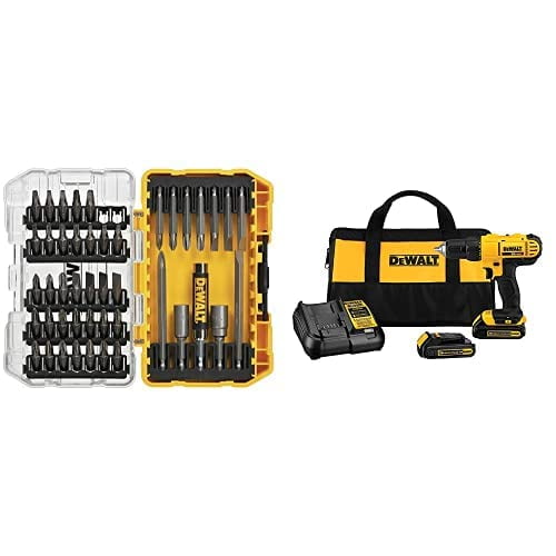 Dewalt - Kit De Taladro Destornillador Dcd771c2 20 V Max Con Juego De 45 Piezas