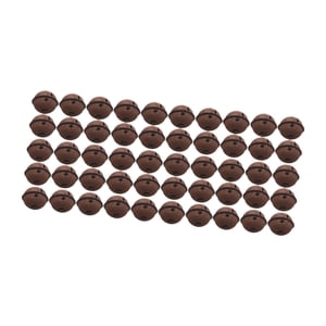 Bothyi - 50 Piezas De Adornos Navideños Rústicos Con Forma De Estrella Y Campana De Óxido Para Ventanas, Puertas Y Cocinas, Campana De 3 Cm