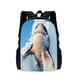 thumbnail image 1 of Mochila 3D Shark Print Children's School Bag Cartoon Animal Print Boys and Girls School Bag Lightweight Children's Backpack, 1 of 3