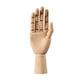 thumbnail image 5 of Maniquí De Mano De Madera Para Mano Derecha, Usos Múltiples, Articulación Móvil, Modelo De Mano De Madera Mediano, 5 of 5