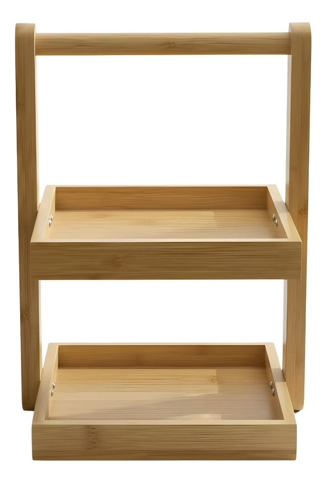 Genérico - Bandeja Decorativa Organizador Versátil 2 Niveles Asa Jhn