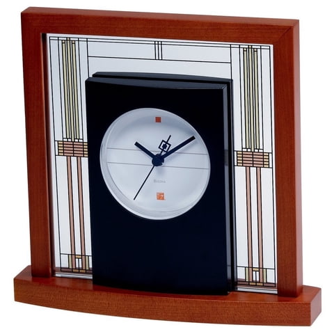 Reloj De Mesa Bulova B7756 Willits Frank Lloyd Wright Design