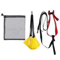 Magideal - Entrenamiento De Resistencia A La Natación Conjunto De Paracaídas De Natación Ajustable Con Bolsa De Cordón De Cordón De Resistencia Acuática Para Pri Amarillo Y Grande