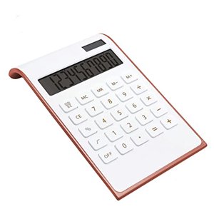 Calculadora Rosa Oro, Suministros Y Accesorios Upiho, Calculadora Básica 10 Dígitos Solar, Calculadora Escritorio Doble Potencia, Pantalla Lcd Grande, Suministros Rosa