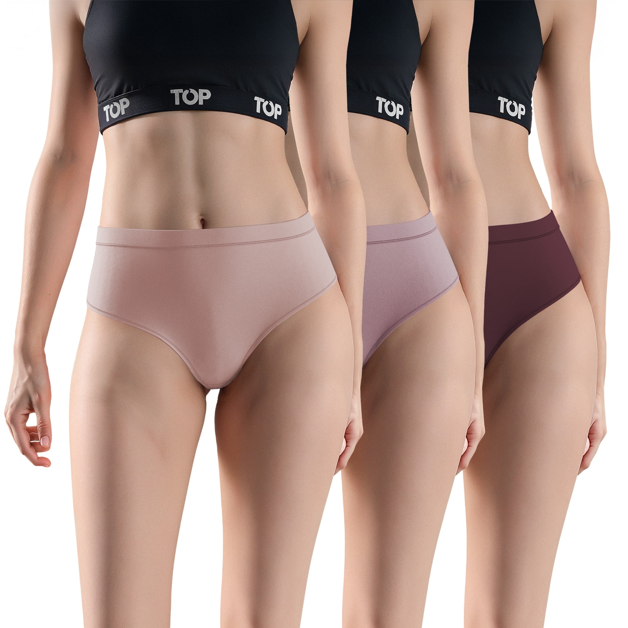Top - Calzón Pantaleta Alta Algodón Pack 3 C1