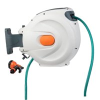 Magideal - Manguera De Manguera De Manguera De Rewind Automático Carrete De Manguera De Jardín Cualquier Longitud De Montaje De Pared De Pared Retráctil Para La 15 M 1M
