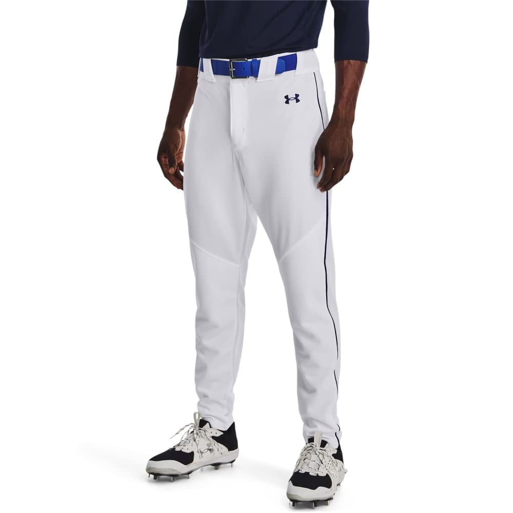 Pantalones De Béisbol Under Armour Utility Para Hombre, Talla L, 22, Color Blanco/azul Marino