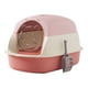 thumbnail image 1 of Cajas de arena para gatos con capucha, Cajas de arena para gatos grandes, Caja de arena para gatos grande, Puerta móvil de dos direcciones, Caja de ar Rosa, 1 of 5