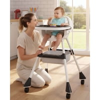 Myl Todo Hogar - Silla De Comer Para Bebé Multifuncional 3 En 1 Negro