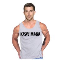 Persodesign - Polera Diseño Krav Maga Musculosa Tank Tactical Combat Talla L Gris Hombre