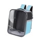 thumbnail image 1 of Mochila Para Gatos, Portátil, Transparente, Con Parte Delantera, Para Viajes, Para Actividades Al Aire Libre, Color Azul Claro, 1 of 3