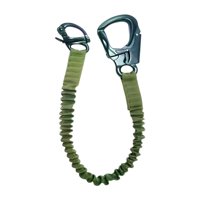 Magideal - Cordón De Protección Contra Caídas, Cordón De Escalada, Gancho A Presión De Rana, Grillete Elástico, Cordón Elástico Helo Para Deportes Al Aire Libre, Verde