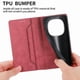 thumbnail image 4 of Funda tipo cartera con bloqueo RFID para Xiaomi Redmi Note 15 Pro Con tapa abatible, portatarjetas, cierre magnético, TPU y soporte Rojo, 4 of 6